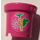 LEGO Bucket with Carrot, Apple, and Flower Sticker with Holes (48245)