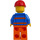 LEGO Bulldozer Worker z Broda I Dirt Stains Minifigurka