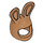 LEGO Bunny Helmet with Long Ears with Dark Tan (29827 / 99244)