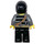 LEGO Burglar, Zwart Haar, Masker minifiguur