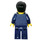 LEGO Business Man with Dark Blue Pin Striped Suit Minifigure