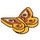 LEGO Butterfly (Smooth) mit Brown Dekoration (80674 / 102062)
