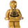 LEGO C-3PO minifigure Parelgoud met parelgouden wijzers
