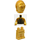 LEGO C-3PO Minifigur (Pearl Gold mit Pearl Light Gold Zeigern)