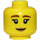 LEGO Cactus Girl Minifigure Head (Recessed Solid Stud) (3626 / 37753)