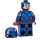 LEGO Captain America with Helmet and Dark Red Hands Minifigure