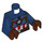 LEGO Capitaine America avec Casque et Reddish Marron Mains Minifigurine Torse (973 / 76382)