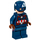 LEGO Captain America with Helmet and Reddish Brown Hands Minifigure