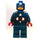 LEGO Captain America with Mask and Dark Red Hands Minifigure