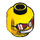 LEGO Captain Stunt Minifigure Head (Safety Stud) (3626 / 90473)