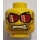 LEGO Captain Stunt Minifigure Head (Safety Stud) (3626 / 90473)