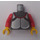 LEGO Castle Torse avec Argent Breastplate et Chainmail avec rouge Bras et Jaune Mains (973)