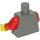 LEGO Castle Torso with Silver Breastplate and Chainmail with Red Arms and Yellow Hands (973 / 73403)