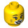 LEGO Cat Costume Girl Minifigure Head (Recessed Solid Stud) (3626 / 38207)