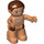 LEGO Caveman met Bruin Haar Duplo-figuur