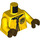 LEGO Cedric Diggory with Hufflepuff Quidditch Uniform with Cape and Hood Minifig Torso (973 / 76382)