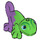 LEGO Chameleon (Leaning) mit Purple (18634)