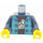 LEGO Checkered Jacket avec Banane Shirt Torse (973 / 76382)