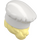 LEGO Chef Hat with Bright Light Yellow Hair (31895)