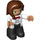 LEGO Chef mit Lange Brown Haar Duplo Abbildung