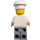 LEGO Chef med Rød Skjerf og 8 Knapper Vest, Brun Skjegg og Medium Stone Ben Minifigur