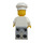 LEGO Chef with White Shirt with 8 Buttons, Red Neckerchief, Dark Stone Gray Pants, Beard, and White Chef&#039;s Hat Minifigure