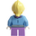 LEGO Child Blau Jacket mit Light Purple Schal Minifigur