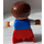 LEGO Child Figure Blue top with red car pattern Duplo Figure