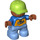 LEGO Kind Figuur met Pet Duplo-figuur