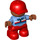 LEGO Child Figure with Cap Le Wp2 Duplo Figure