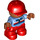 LEGO Child Figure with Cap Le Wp2 Duplo Figure