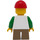 LEGO Child Minifigure met Spaceman Patroon, Dark Tan Kort Poten en Rood Pet