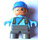 LEGO Kind met Blauw Pet Duplo-figuur