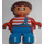 LEGO Child avec Bleu Overalls Duplo Figure