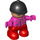 LEGO Child with Horse Riding Hat and Purple Top Duplo Figure