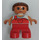 LEGO Child with Red Overalls