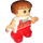 LEGO Child with Red Overalls