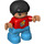 LEGO Child with Red Rocket Top Duplo Figure