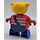 LEGO Child with Red / White Stripe Top Duplo Figure