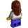 LEGO Child with Reddish Brown Hair with Braids Minifigure