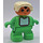 LEGO Child mit Weiß Bib und Bonnet
