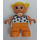 LEGO Child with White top with Blue Flowers Duplo Figure