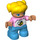 LEGO Child mit Gelb Haar, Bright Pink oben mit Bee Motif Duplo Abbildung
