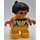 LEGO Child mit Gelb Beine und Feder Duplo Abbildung