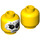 LEGO Chopper Maroon Minifigure Kopf (Einbau-Vollbolzen) (3626 / 37265)
