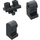 LEGO Chrome noir Minifigure Hanches et jambes (73200 / 88584)