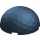 LEGO Chrome Blue Hemisphere 4 x 4 with Ripples (30208 / 71967)