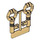 LEGO Chrome Gold Antique Keys (2 on Sprue) (40236 / 40359)
