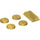 LEGO Or chromé Coin et Metal Barre Pack (15629 / 97053)