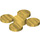 LEGO Chrome Gold Coin Set on Sprue (70501)